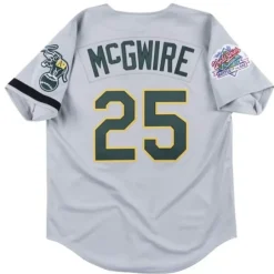Mitchell & Ness Mlb Authentic-Authentic Jersey Oakland Athletics Road World Series 1989 Mark Mcgwire