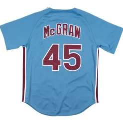 Mitchell & Ness Mlb Authentic-Authentic Jersey Philadelphia Phillies Road 1980 Tug Mcgraw