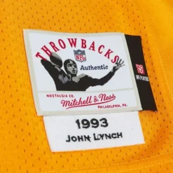 Mitchell & Ness Nfl Authentic-Authentic John Lynch Tampa Bay Buccaneers Dark 1993 Jersey
