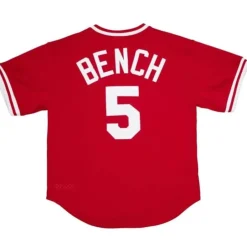 Mitchell & Ness Mlb Authentic-Authentic Johnny Bench Cincinnati Reds 1983 Pullover Jersey