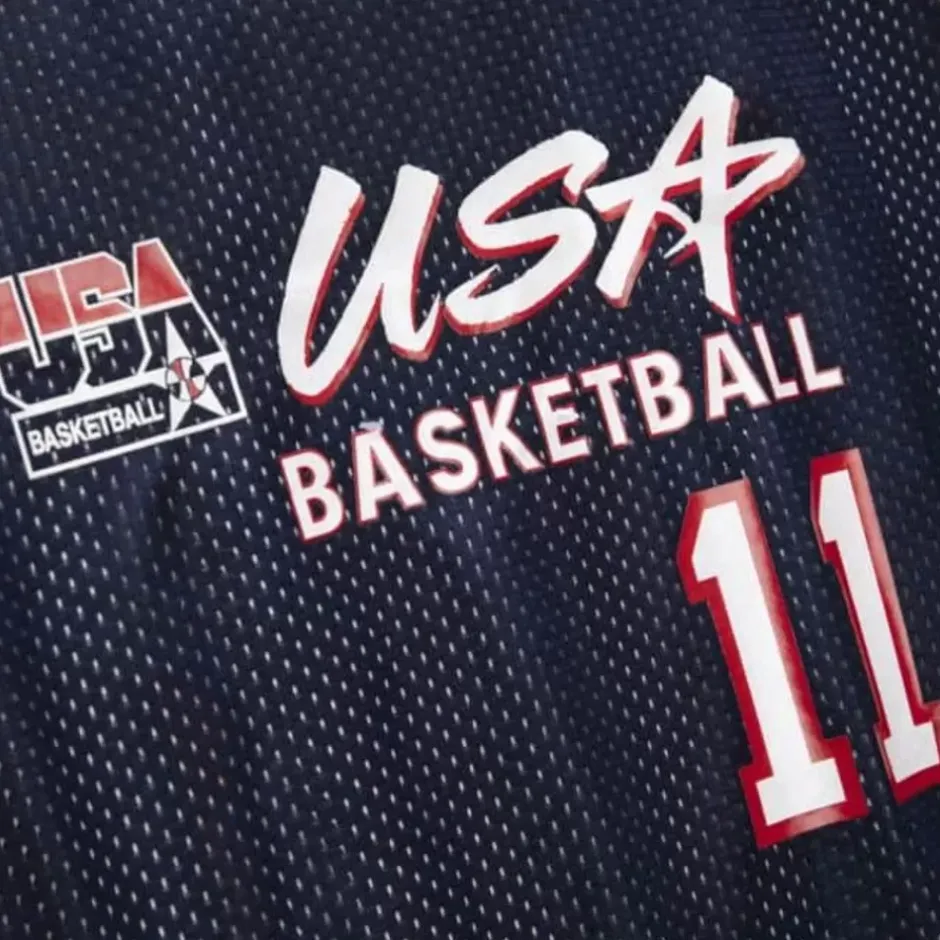 Mitchell & Ness Nba Authentic-Authentic Karl Malone Team Usa Mens 1996-97 Jersey