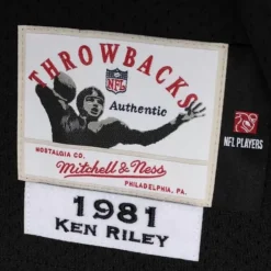 Mitchell & Ness Nfl Authentic-Authentic Ken Riley Cincinnati Bengals 1981 Jersey