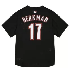 Mitchell & Ness Mlb Authentic-Authentic Lance Berkman Houston Astros 2002 Bp Jersey