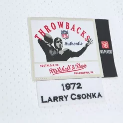 Mitchell & Ness Nfl Authentic-Authentic Larry Csonka Miami Dolphins 1972 Jersey