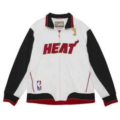 Men Mitchell & Ness Jackets & Outerwear-Authentic Miami Heat 2012 Champions Jacket