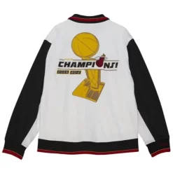 Men Mitchell & Ness Jackets & Outerwear-Authentic Miami Heat 2012 Champions Jacket