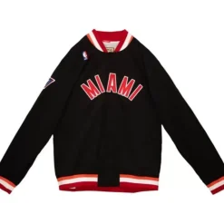 Men Mitchell & Ness Jackets & Outerwear-Authentic Miami Heat 1996-97 Jacket