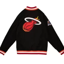 Men Mitchell & Ness Jackets & Outerwear-Authentic Miami Heat 1996-97 Jacket