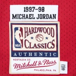 Mitchell & Ness Nba Authentic-Authentic Michael Jordan Chicago Bulls Road Finals 1997-98 Jersey