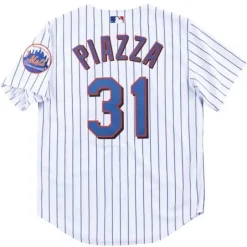 Mitchell & Ness Mlb Authentic-Authentic Mike Piazza New York Mets Home 2000 Jersey