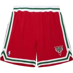 Men Mitchell & Ness Shorts-Authentic Milwaukee Bucks 2014-15 Shorts