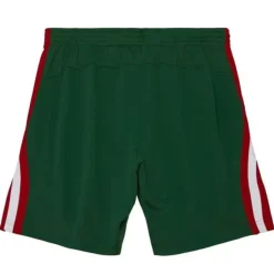 Men Mitchell & Ness Shorts-Authentic Milwaukee Bucks Road 2013-14 Shorts