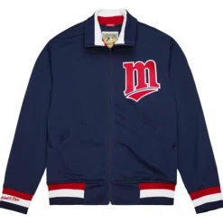 Men Mitchell & Ness Jackets & Outerwear-Authentic Minnesota Twins 1987 Bp Jersey