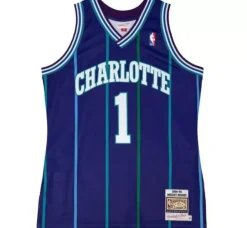 Mitchell & Ness Nba Authentic-Authentic Muggsy Bogues Charlotte Hornets Alternate 1994-95 Jersey