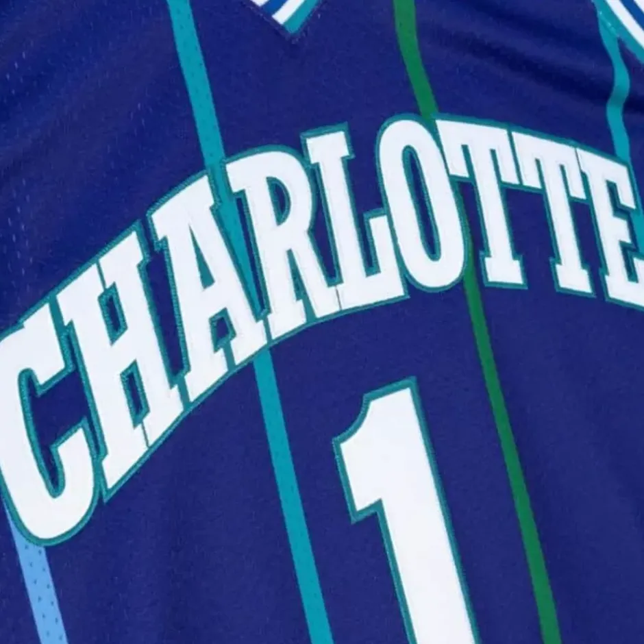 Mitchell & Ness Nba Authentic-Authentic Muggsy Bogues Charlotte Hornets Alternate 1994-95 Jersey