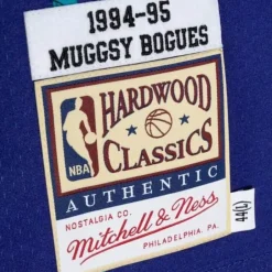 Mitchell & Ness Nba Authentic-Authentic Muggsy Bogues Charlotte Hornets Alternate 1994-95 Jersey