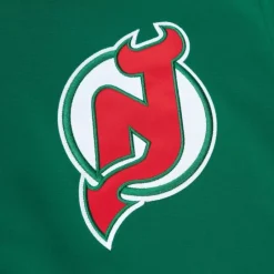 Men Mitchell & Ness Jackets & Outerwear-Authentic New Jersey Devils 1984 Warm Up Jacket
