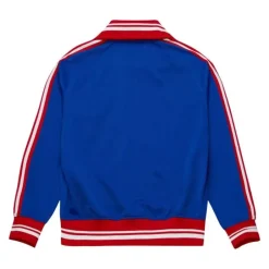 Men Mitchell & Ness Jackets & Outerwear-Authentic New York Rangers 1977 Warm Up Jacket