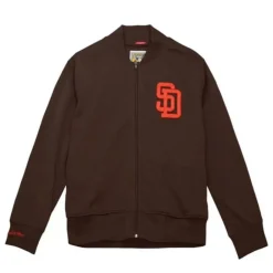 Men Mitchell & Ness Jackets & Outerwear-Authentic San Diego Padres Bp 1990 Jacket