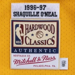 Mitchell & Ness Nba Authentic-Authentic Shaquille O'Neal Los Angeles Lakers 1996-97 Jersey