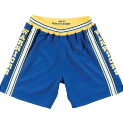 Men Mitchell & Ness Shorts-Authentic Shorts Golden State Warriors Road 1981-82
