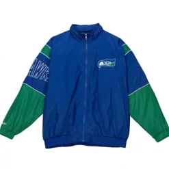 Men Mitchell & Ness Jackets & Outerwear-Authentic Sideline Jacket Seattle Seahawks