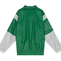 Men Mitchell & Ness Jackets & Outerwear-Authentic Sideline Jacket Philadelphia Eagles