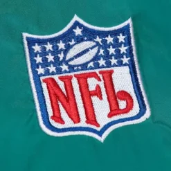 Men Mitchell & Ness Jackets & Outerwear-Authentic Sideline Jacket Miami Dolphins