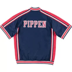 Men Mitchell & Ness Jackets & Outerwear-Authentic Warm Up Jacket Team Usa 1992 Scottie Pippen