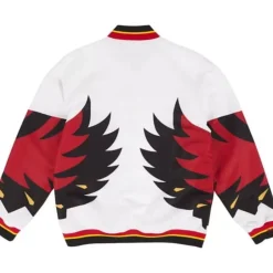 Men Mitchell & Ness Jackets & Outerwear-Authentic Warm Up Jacket Atlanta Hawks 1995-96