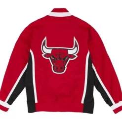 Men Mitchell & Ness Jackets & Outerwear-Authentic Warm Up Jacket Chicago Bulls 1992-93