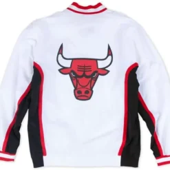 Men Mitchell & Ness Jackets & Outerwear-Authentic Warm Up Jacket Chicago Bulls 1992-93