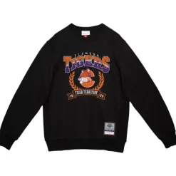 Men Mitchell & Ness Hoodies & Sweatshirts-Baseline Crew Clemson University