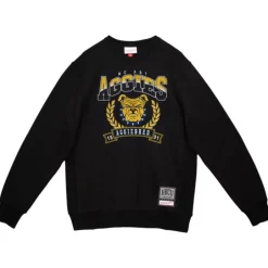 Men Mitchell & Ness Hoodies & Sweatshirts-Baseline Crew North Carolina A&T University