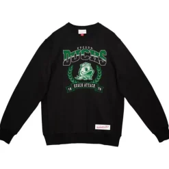 Men Mitchell & Ness Hoodies & Sweatshirts-Baseline Crew University Of Oregon