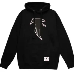 Men Mitchell & Ness Hoodies & Sweatshirts-Basic Logo 2 Hoodie Atlanta Falcons