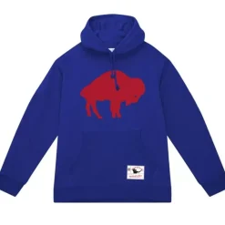 Men Mitchell & Ness Hoodies & Sweatshirts-Basic Logo 2 Hoodie Buffalo Bills