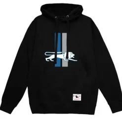 Men Mitchell & Ness Hoodies & Sweatshirts-Basic Logo 1 Hoodie Detroit Lions