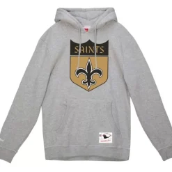Men Mitchell & Ness Hoodies & Sweatshirts-Basic Logo 1 Hoodie New Orleans Saints