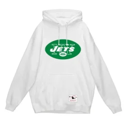 Men Mitchell & Ness Hoodies & Sweatshirts-Basic Logo 3 Hoodie New York Jets