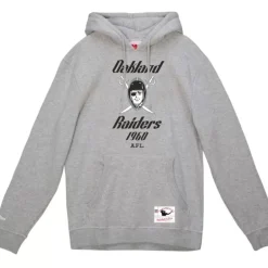 Men Mitchell & Ness Hoodies & Sweatshirts-Basic Logo 2 Hoodie Oakland Raiders