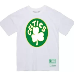 Men Mitchell & Ness T-Shirts & Tops-Basic Logo 1 Tee Boston Celtics