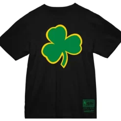 Men Mitchell & Ness T-Shirts & Tops-Basic Logo 4 Tee Boston Celtics