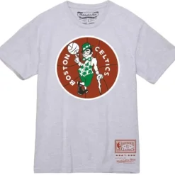 Men Mitchell & Ness T-Shirts & Tops-Basic Logo 2 Tee Boston Celtics