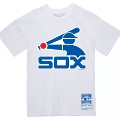 Men Mitchell & Ness T-Shirts & Tops-Basic Logo 1 Tee Chicago White Sox