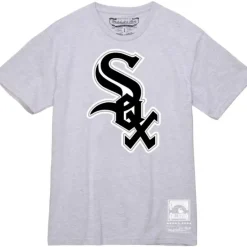 Men Mitchell & Ness T-Shirts & Tops-Basic Logo 2 Tee Chicago White Sox