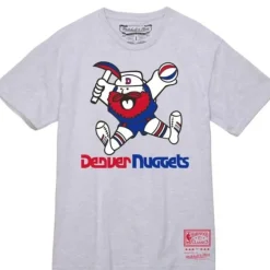 Men Mitchell & Ness T-Shirts & Tops-Basic Logo 2 Tee Denver Nuggets