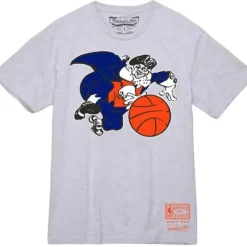 Men Mitchell & Ness T-Shirts & Tops-Basic Logo 1 Tee New York Knicks