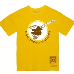 Men Mitchell & Ness T-Shirts & Tops-Basic Logo 1 Tee San Diego Padres