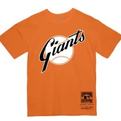 Men Mitchell & Ness T-Shirts & Tops-Basic Logo 1 Tee San Francisco Giants